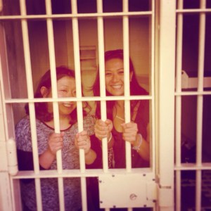 In Jail, just visiting.
